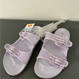 Cat & Jack Light Purple Double-Buckle Sandals